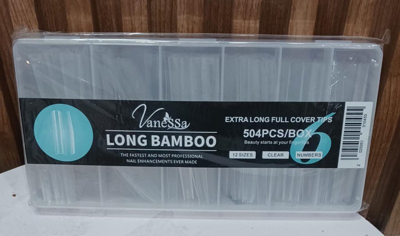 Vanessa Long Bamboo Clear 6 Extra 12 Sizes (504pcs)